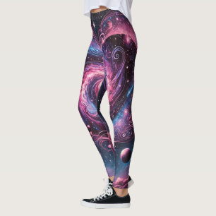 Vibrant Galaxy Swirl Women's Leggings