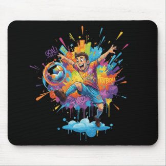 Vibrant Gamer Splash Mouse Pad