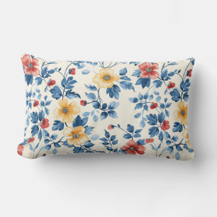 Vibrant Garden Bliss Lumbar Cushion
