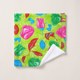 Vibrant Garden Bloom Wash Cloth