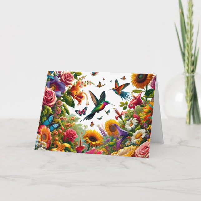 Vibrant Garden Card (Front)