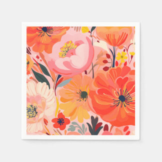 Vibrant Garden Party Napkin