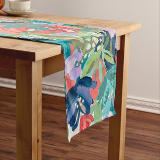 Vibrant Garden Symphony Short Table Runner