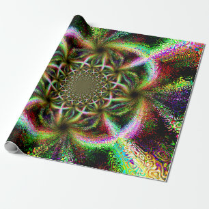 Vibrant Gaze Polar Wrapping Paper