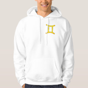 Vibrant Gemini Vibes – Playful Yellow Abstract Art Hoodie