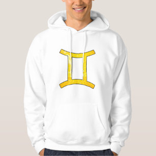 Vibrant Gemini Vibes – Playful Yellow Abstract Art Hoodie