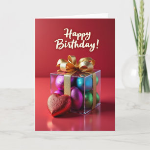 Vibrant Gems Birthday Card