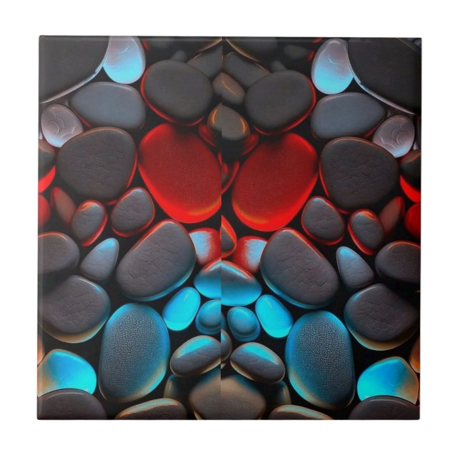 Vibrant Gemstone Mosaic” Tile (Front)