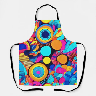 Vibrant Geometric Abstract Patterns Apron