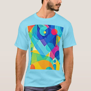 Vibrant Geometric Abstract T-Shirt