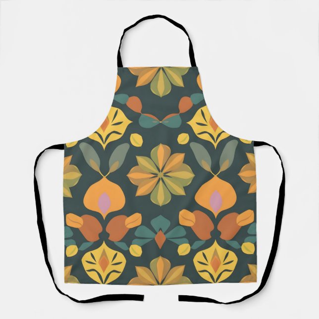Vibrant Geometric Apron - Colourful Home Decor (Front)