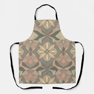 Vibrant Geometric Apron - Elegant Digital Print
