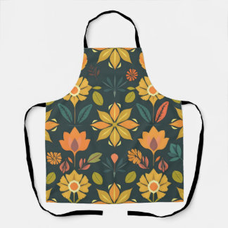 Vibrant Geometric Apron - Natural Elements Design