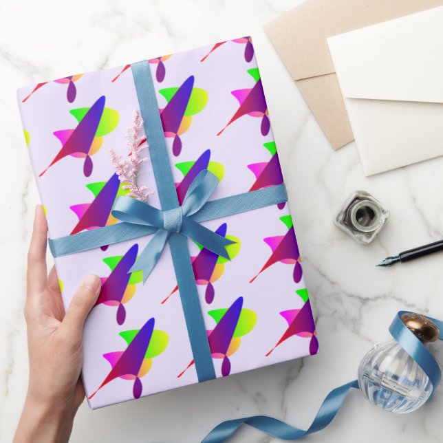 Vibrant Geometric Burst Wrapping Paper (Gifting)