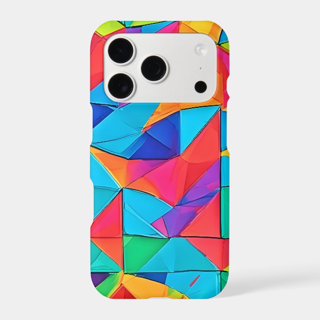 Vibrant Geometric Colour Blocks Art (Back)