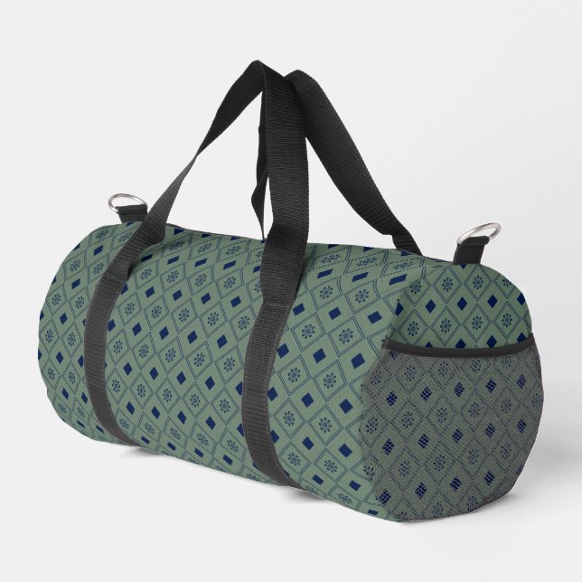 Vibrant Geometric Duffle Bag (Right Corner)