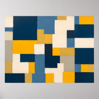 Vibrant Geometric Fusion – Bold Abstract Wall Art