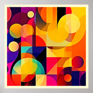 Vibrant Geometric Harmony Poster