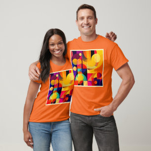 Vibrant Geometric Harmony T-Shirt