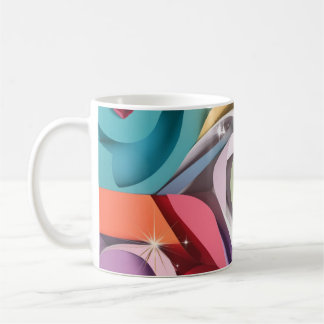 Vibrant Geometric Love Mug