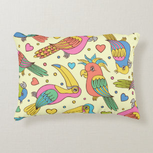 Vibrant Geometric Mosaic: Modern Seamless Decorative Cushion