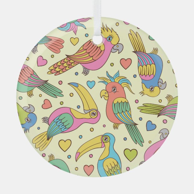 Vibrant Geometric Mosaic: Modern Seamless Glass Tree Decoration (Front)