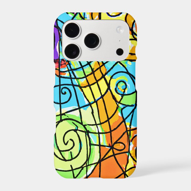Vibrant Geometric Pattern (Back)