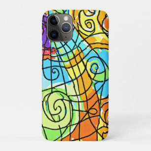 Vibrant Geometric Pattern iPhone 11 Pro Case