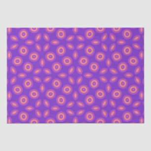 Vibrant Geometric Pattern in Purple and Coral Tone Tissue Paper