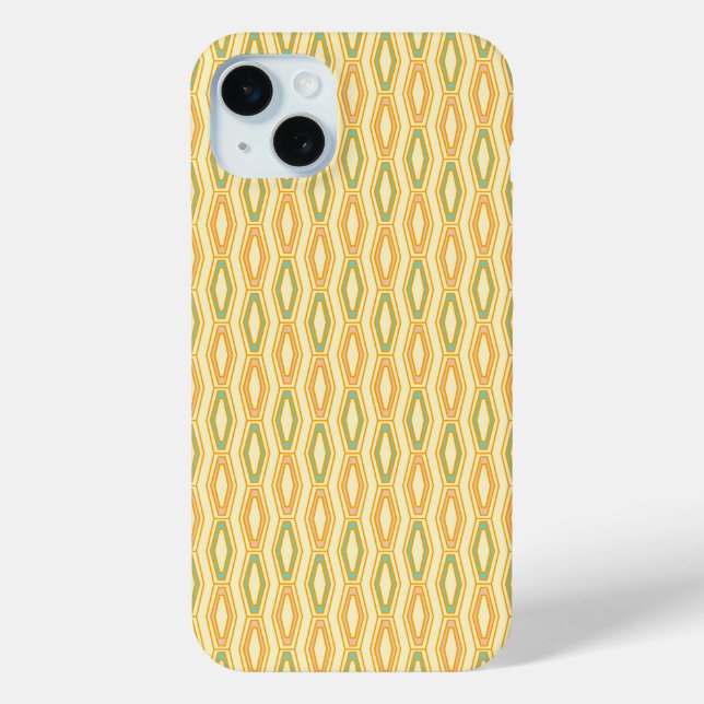Vibrant geometric pattern with hexagonal shapes  Case-Mate iPhone case (Back)