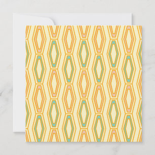 Vibrant geometric pattern with hexagonal shapes  thank you card