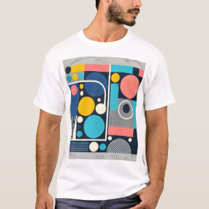 Vibrant Geometric Rhythms: The Perfect Blend of Ar T-Shirt