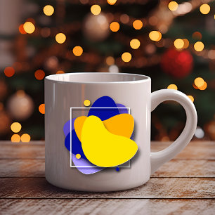 Vibrant Geometry: Colourful Creative Coffee Mug
