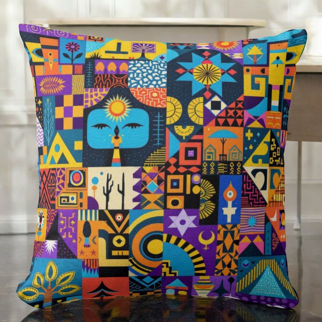 Vibrant Geometry Cushion (Creator Uploaded)