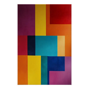 Vibrant Geometry Poster