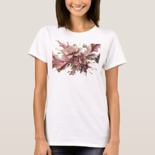 Vibrant Gold ABSTRACT ART Artistic Motif T-Shirt