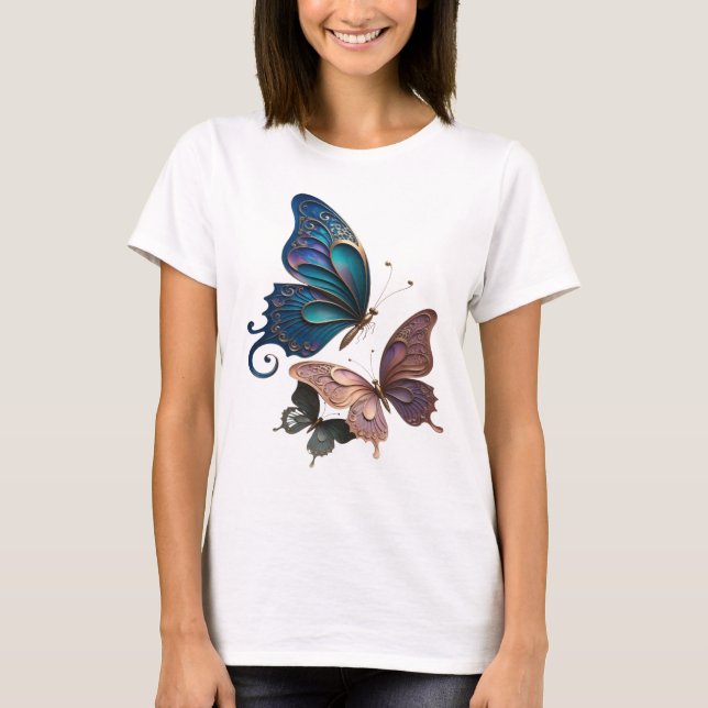 Vibrant Gold BUTTERFLY MAGIC Slogan Tee (Front)