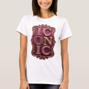 Vibrant Gold ICONIC Print T-Shirt