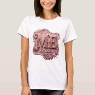 Vibrant Gold ME EST 2004 Print T-Shirt