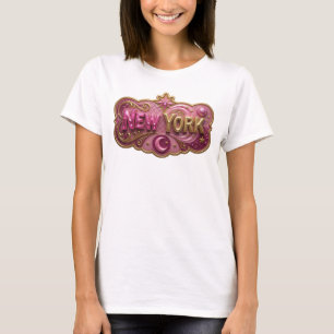 Vibrant Gold NEW YORK Graphic Tee