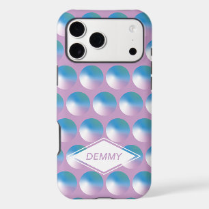 Vibrant gradient circles Geometric Modern Blue.