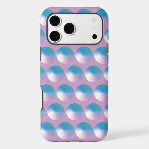 Vibrant gradient circles Geometric Modern Blue. iP