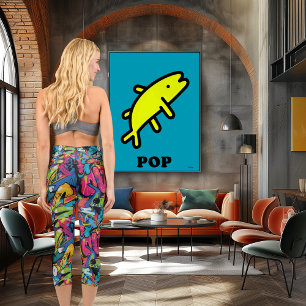 Vibrant Graffiti Art - Bold and Dynamic Design Capri Leggings