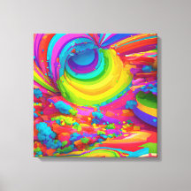 Vibrant Graffiti Burst - Colourful Pop Art Canvas