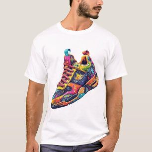 Vibrant Graffiti Splatter Aesthetic Streetwear Sne T-Shirt