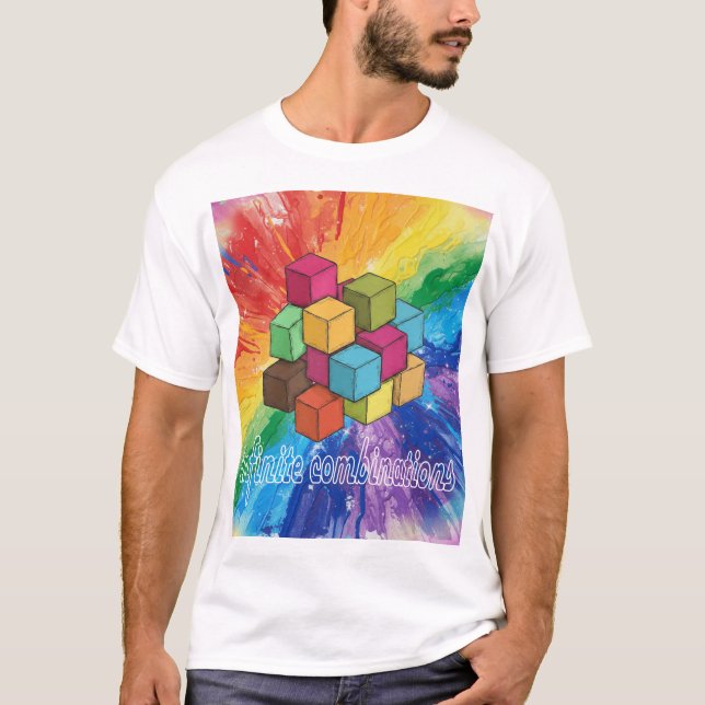 Vibrant Graphic T-Shirt, Colourful Art Tee, Unisex T-Shirt (Front)