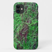 Vibrant Green Forest Moss Fine Twigs Texture Photo