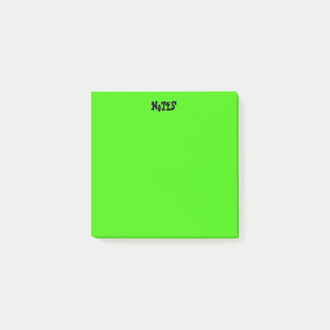 Vibrant Green Post-it Notes (Front)