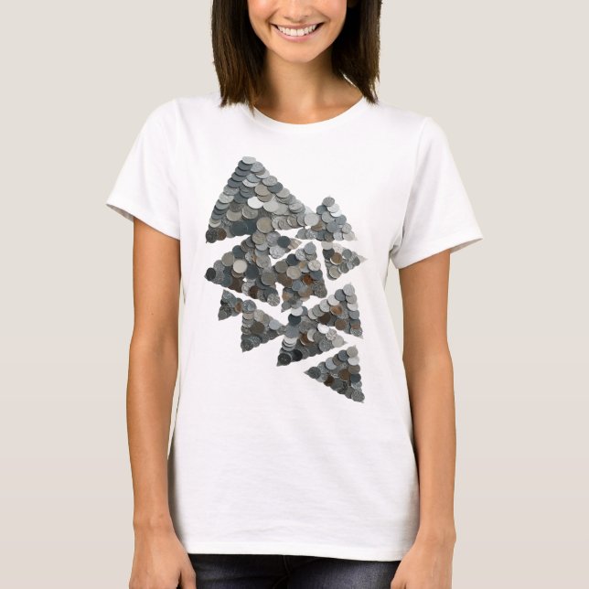 Vibrant Grey TREE Custom Design T-Shirt (Front)