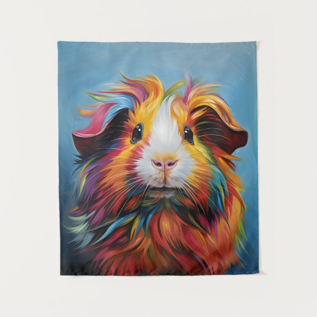 Vibrant Guinea Pig Tapestry (Front)